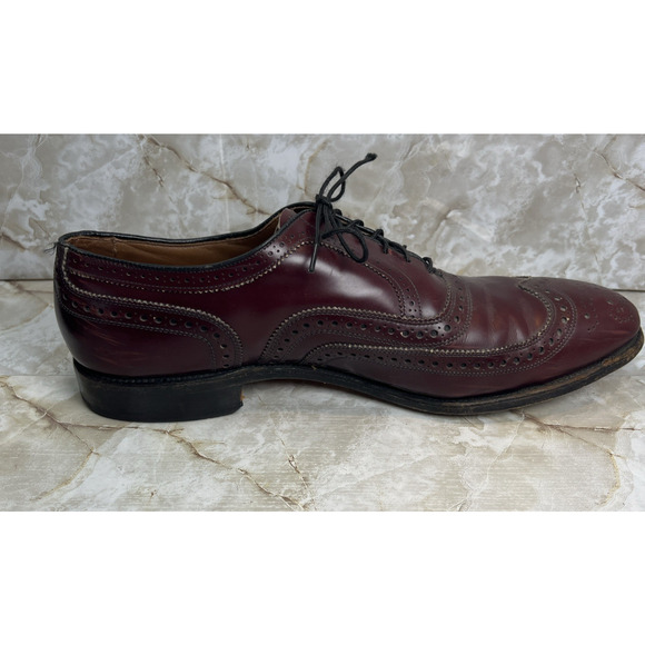 Allen Edmonds McAllister Wingtip Burgundy Oxford Shoes Men\'s Size 12D 6275 main image 10
